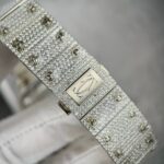 Cartier Santos High Quality Replica Watch With Stone Bezel 39.8mm - Image 9