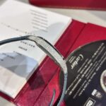 Cartier Santos Replica Watch Blue Dial Custom Moissanite Diamonds 39.8mm - Image 6