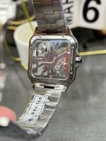 Cartier Santos CRWHSA0015 Replica Watches Skeleton Dial Metal Wire THB Factory 39.8mm - Image 7