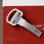 Cartier Santos Best Copies Watch Dial Blue Custom Diamonds Moissanite Hong Kong 39.8mm - Image 10