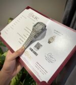 Cartier Santos Arabic Numeral Best Replica Watch Moissanite Diamonds Hong Kong 39.8mm - Image 2