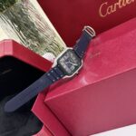 Cartier Santos Replica 1:1 Watch Rubber Blue Strap BV Factory 39.8mm - Image 2