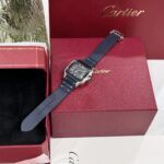 Cartier Santos Replica 1:1 Watch Rubber Blue Strap BV Factory 39.8mm - Image 5