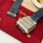 Cartier Santos Replica 1:1 Watch Rubber Blue Strap BV Factory 39.8mm - Image 6