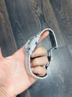 Cartier Santos Replica Watch Full CZ Metal Wire 39.8mm - Image 4