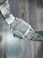 Cartier Santos Replica Watch Full CZ Metal Wire 39.8mm - Image 6