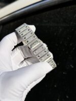 Cartier Santos Replica Watch Full Diamond Moissanite Hong Kong 39.8mm - Image 7