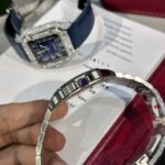 Cartier Replica Watch Santos Custom Moissanite Diamonds BV Factory 39.8mm - Image 4