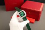 Cartier Santos Green Copies Watch Custom Diamonds Moissanite BV Factory 39.8mm - Image 6