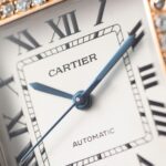 Cartier Santos Replica Watch With Full Diamond Moissanite Hong Kong 35mm - Image 4