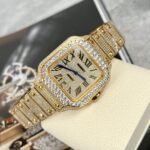 Cartier Santos Replica 1:1 Watch With Stone BV Factory 39.8mm
