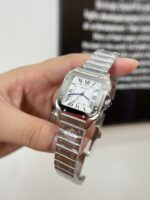 Cartier Santos WSSA0029 Replica 1:1 Watch BV Factory 35mm - Image 4