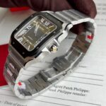 Cartier Santos WSSA0037 Replica 11 Watch Grey Dial BV Factory 39.8mm - Image 5