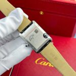 Cartier Tank Must Extra-Large Model Knock Off Watches White Dial Leather Strap AF Factory 31x41mm - Image 7