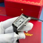 Cartier Tank Must Extra-Large Model Knock Off Watches White Dial Leather Strap AF Factory 31x41mm - Image 4