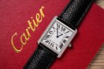 Cartier Fake Watch Tank Must W4TA0017 White Dial Leather Strap 33.7×25.5mm - Image 4