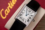 Cartier Fake Watch Tank Must W4TA0017 White Dial Leather Strap 33.7×25.5mm - Image 3