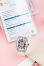 Franck Muller V32 Replica Watches Custom Diamonds Moissanite ABF Factory 36mm