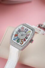 Franck Muller V32 Replica Watches Custom Diamonds Moissanite ABF Factory 36mm - Image 4