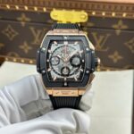 Hublot Spirit Of Big Bang King Gold Replica Watch Bezel Black Ceramic BBF Factory 42mm - Image 2