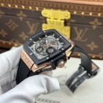 Hublot Spirit Of Big Bang King Gold Replica Watch Bezel Black Ceramic BBF Factory 42mm - Image 4