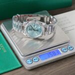 Rolex Day-Date 128236 Dial Ice Blue Replica Watch Weight 158gram QF Factory 36mm - Image 2