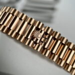 Rolex Day-Date Best Replica Watch Gold Wrapped + Diamonds Moissanite Baguette 36mm - Image 10