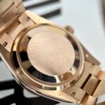 Rolex Day-Date Best Replica Watch Gold Wrapped + Diamonds Moissanite Baguette 36mm - Image 9