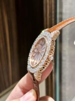 Chopard Rose Gold Wrapped Replica Watch With Moissanite Diamonds 34mm - Image 4