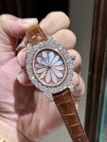 Chopard Rose Gold Wrapped Replica Watch With Moissanite Diamonds 34mm - Image 3