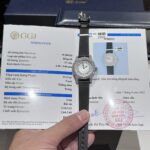 Chopard Replica Watch With Moissanite Diamond Leather Strap 30mm