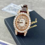 Chopard Replica Watch With Moissanite Diamonds 18K Gold Wrapped 34mm - Image 3
