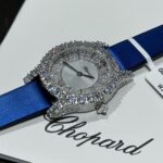 Chopard Replica 1:1 Watch With Moissanite Diamonds Leather Strap 30mm - Image 5