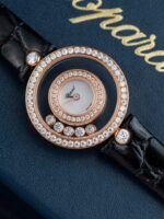 Chopard Happy 203857 Knock Off Watches Full Moissanite Diamonds + 18K Gold Wrapped Custom 36mm - Image 5