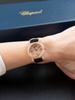 Chopard Happy 274891 Imitation Watches Synthetic Diamonds + 18K Gold Wrapped 36mm - Image 6