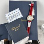 Chopard Happy Sport Replica Watch Red Leather Strap 36mm