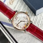 Chopard Happy Sport Replica Watch Red Leather Strap 36mm - Image 2