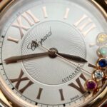 Chopard Happy Sport Replica Watch Red Leather Strap 36mm - Image 5