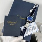Chopard Happy Sport Replica 1:1 Watch Blue Dial Leather Strap 36mm