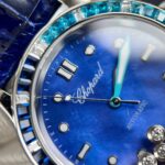 Chopard Happy Sport Replica 1:1 Watch Blue Dial Leather Strap 36mm - Image 4
