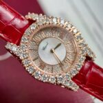 Chopard L-Heure Best Replica Watch 18K Gold Wrapped + Diamonds Moissanite Custom 36mm - Image 4