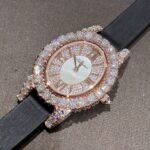 Chopard Gold Wrapped Replica Women-s Watch Moissanite Diamonds 34mm - Image 3