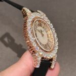 Chopard Gold Wrapped Replica Women-s Watch Moissanite Diamonds 34mm - Image 8