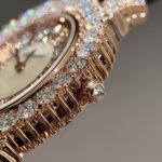 Chopard Gold Wrapped Replica Women-s Watch Moissanite Diamonds 34mm - Image 5