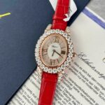 Chopard Women Copies Watches Gold Wrapped And Moissanite Diamonds Custom 34mm - Image 3