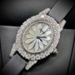 Chopard Mother Of Pearl Dial Replica 1:1 Watch Full Diamond Moissanite 34mm - Image 5