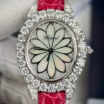 Chopard Women-s Replica Watch Red Full Moissanite Diamond 34mm - Image 3