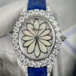 Chopard Women-s Replica Watch Full Diamond Moissanite Blue 34mm - Image 7