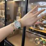 Chopard Women Green Copies Watch Custom Diamonds Moissanite Hong Kong 34mm - Image 6
