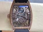 Franck Muller High End Watch Replicas Curvex CX Grand Central Tourbillon Skeleton Rose Gold 36x53mm - Image 8
